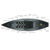 2022 Nucanoe Frontier 12 Kayak w. 360 Fusion Seat - LAST ONE!