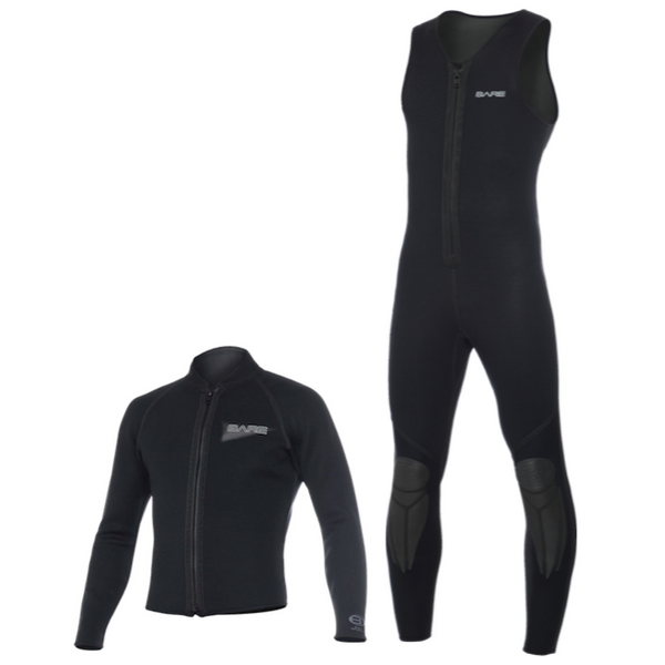 Bare Mens 3MM John & Jacket Wetsuit (S)