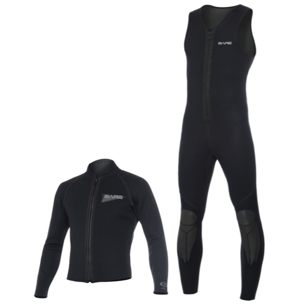 Bare Mens 3MM John & Jacket Wetsuit (SM) - HALF PRICE!