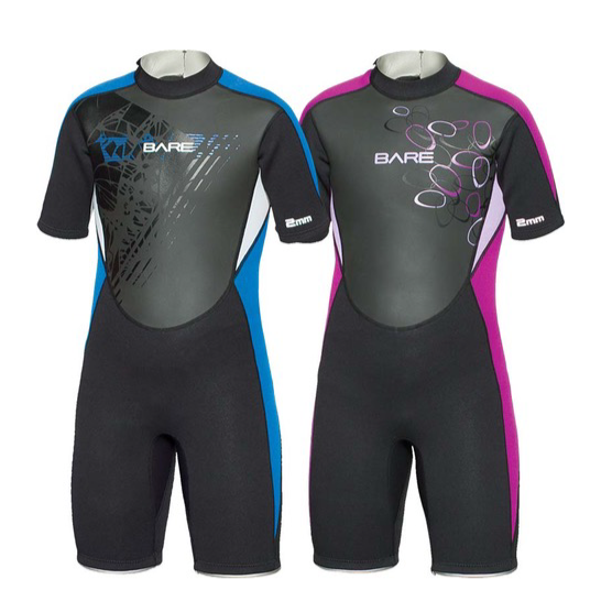 Bare Kids 2mm Manta Shorty Wetsuit