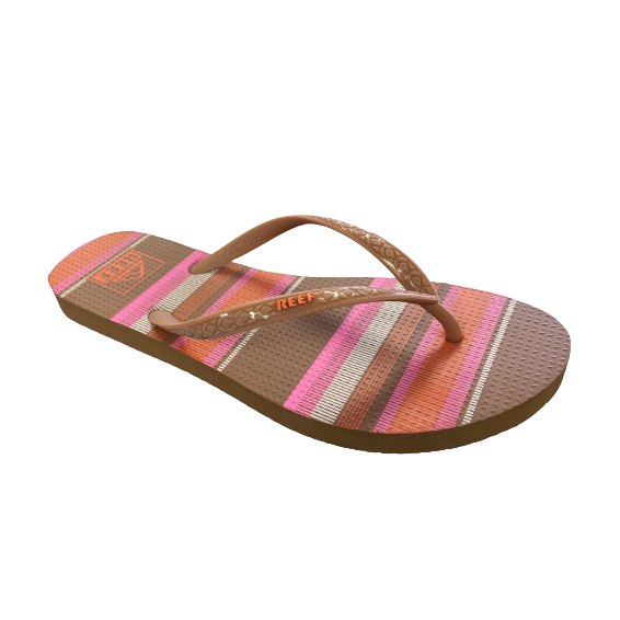 Reef Women's Seaside Prints Sandal- Smoothie Stripe