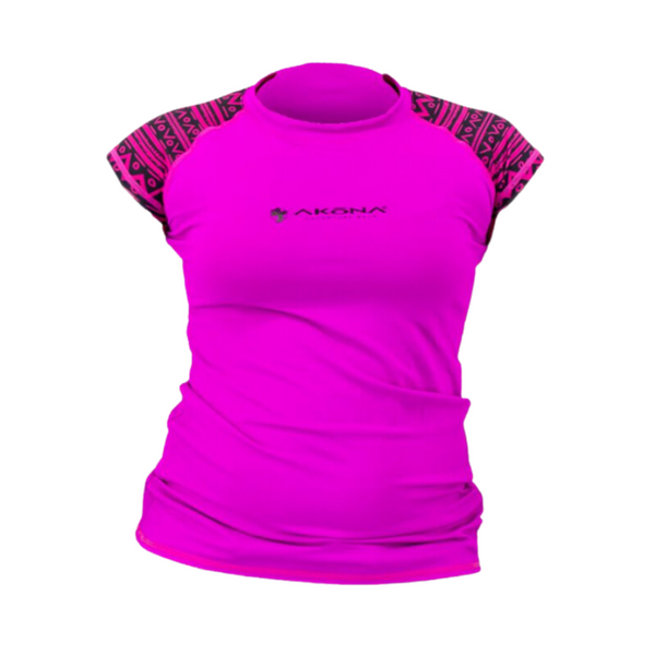 Akona Women's Short Sleeve Sun Shirt - Magenta