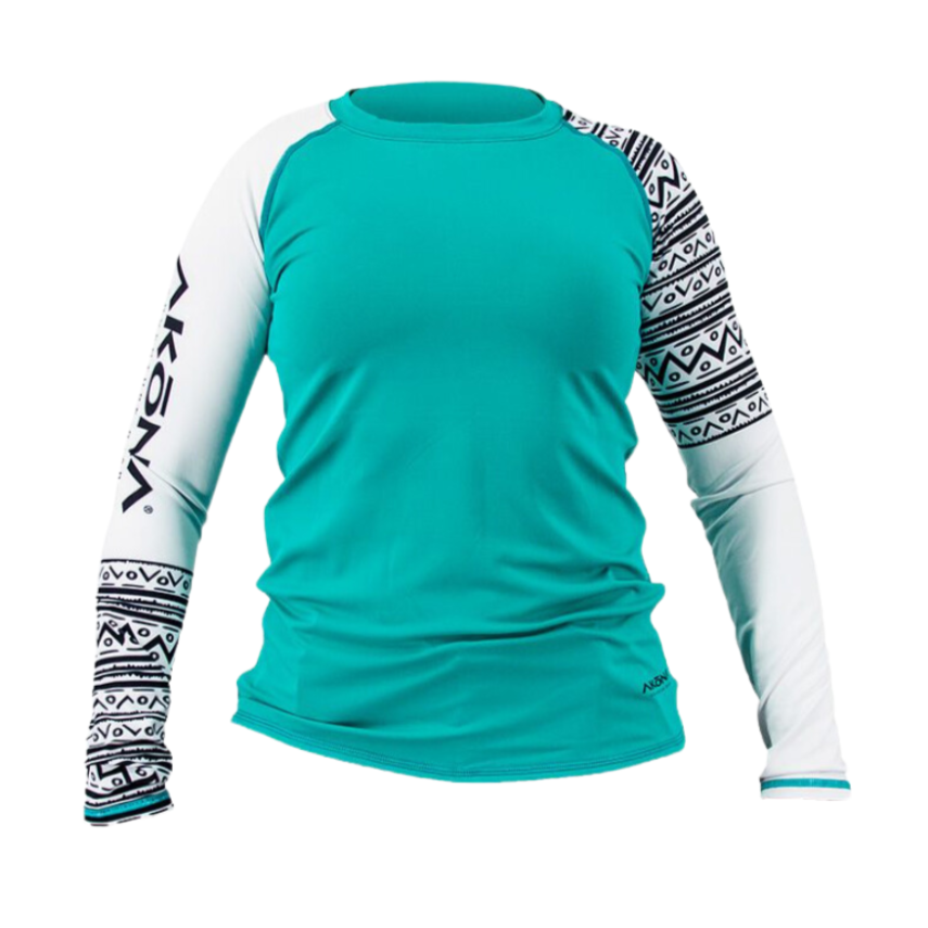 Akona Women's Long Sleeve Sun Shirt - Aqua