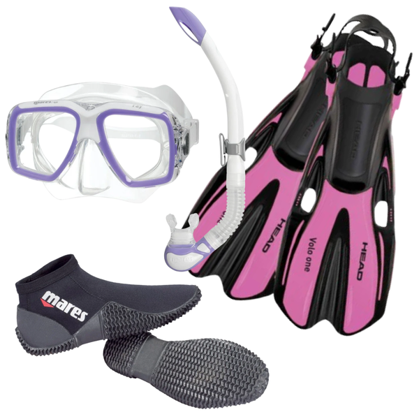 Mares Ray Snorkel Pkg - Purple