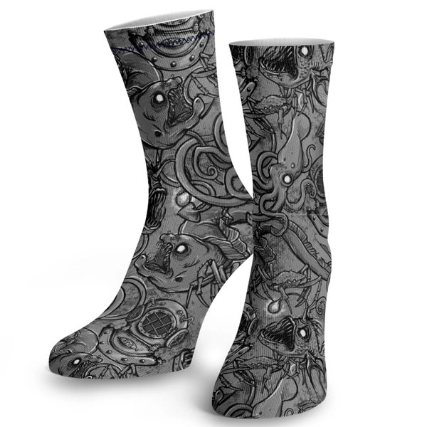 Spacefish Army Dive Socks - Deep Sea