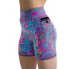 Spacefish Army Shorts - Coral Kaleidoscope