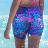 Spacefish Army Shorts - Coral Kaleidoscope