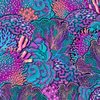 Spacefish Army Shorts - Coral Kaleidoscope