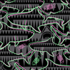 Spacefish Army Dive Socks - Neon Jaws