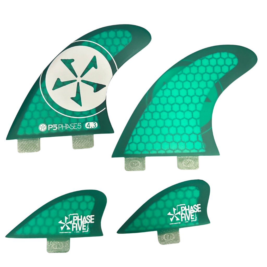 Phase 5 Replacement Fin - Honeycomb Quad Fin Set for Surf-Style Board