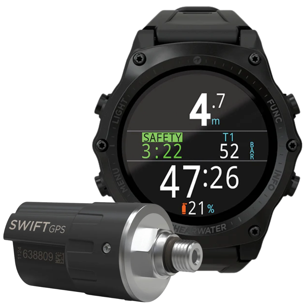Shearwater Teric (Black) Dive Computer w. Swift GPS Transmitter - SAVE $50