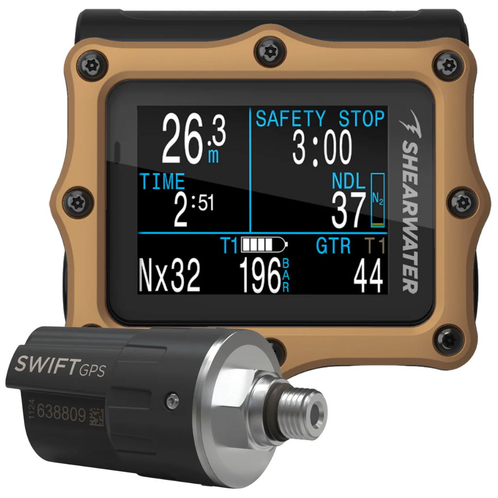 Shearwater Perdix 2 Ti Journeys Ed (Bronze) Dive Computer w. Swift GPS Transmitter - SAVE $50