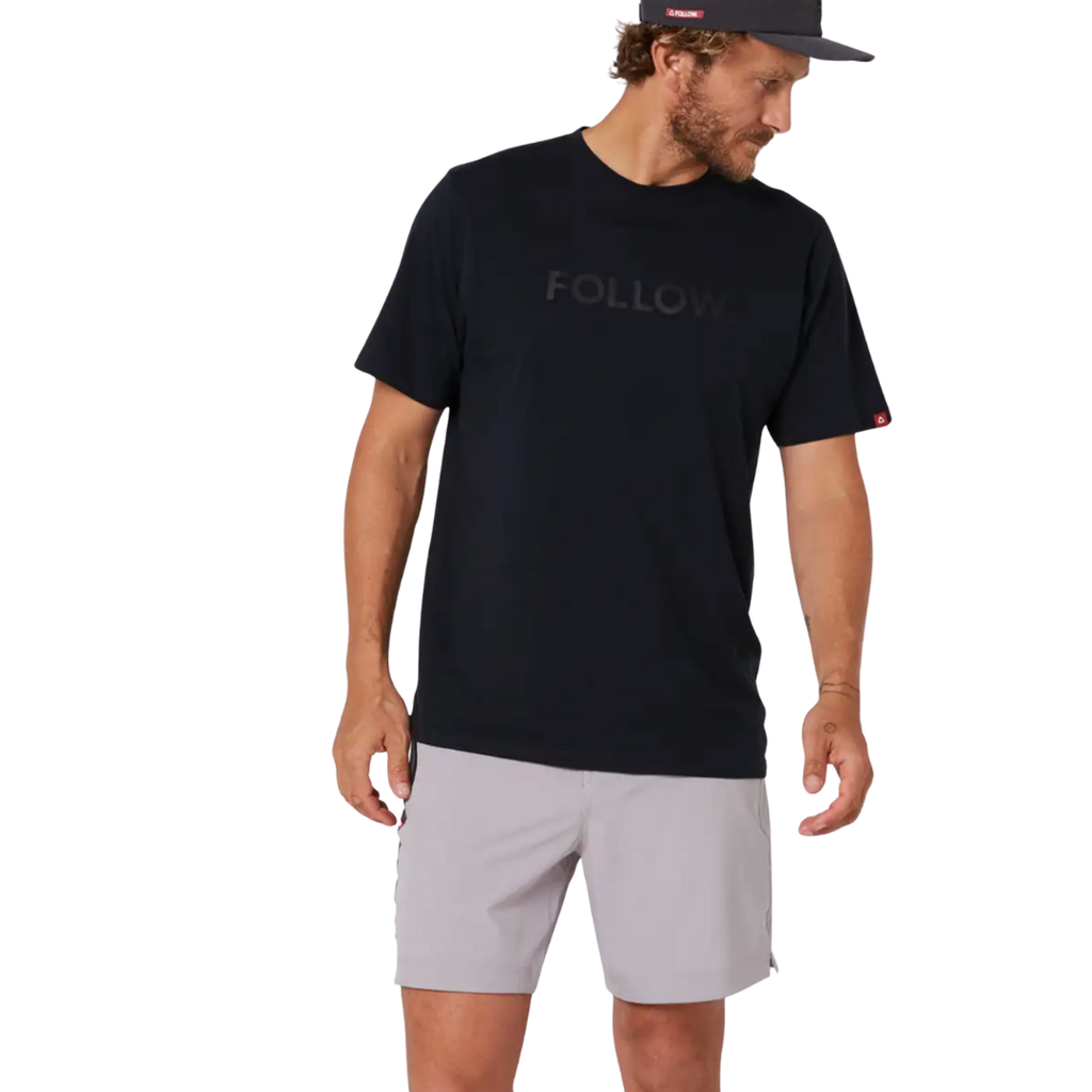 Follow Men's Water Boardie Shorts - Grey - SAVE $30!