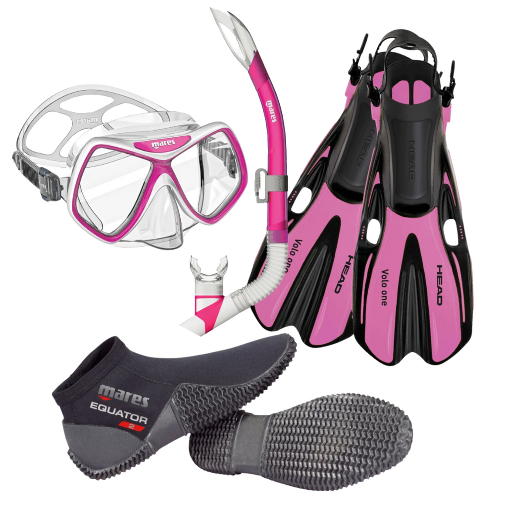 Mares Ridley Snorkel Pkg - Pink