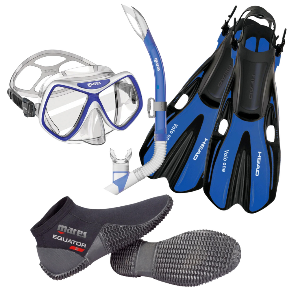 Mares Ridley Snorkel Pkg - Blue