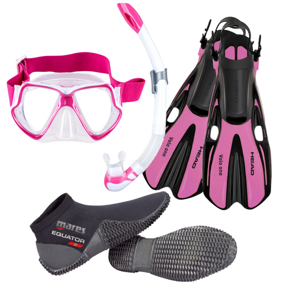 Mares Wahoo Snorkel Pkg - Pink