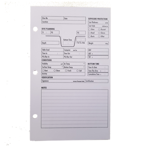 Logbook Refill Pages