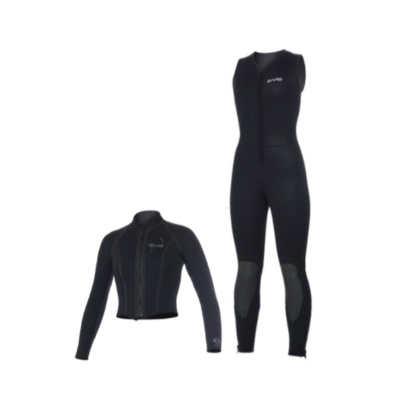 Bare Womens 3mm Sport Jane Suit and Jacket Combo