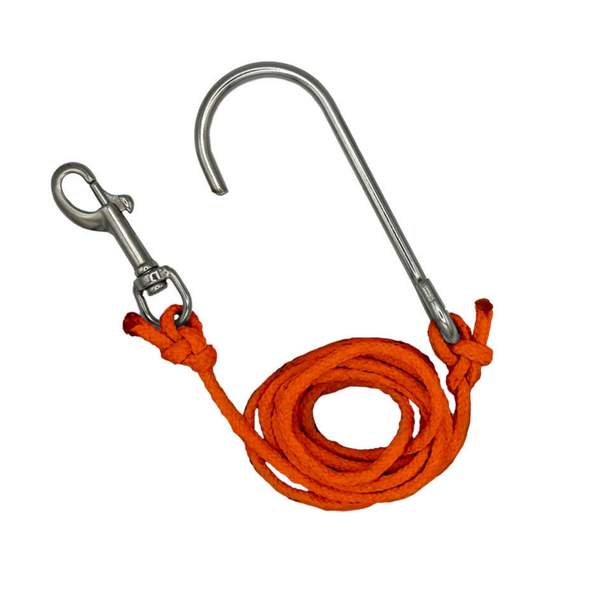 Mares Single Reef Hook with metal swivel snap