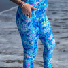 Spacefish Army Contour Leggings - Turtle Tie Dye