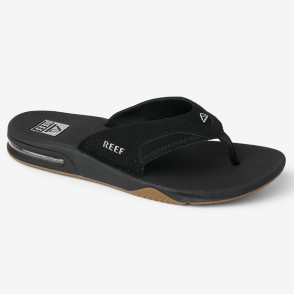 Reef Men's Fanning Sandal - Black/Silver