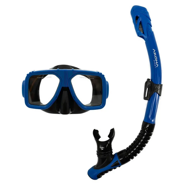 Akona Adult Mask & Snorkel Set - Blue