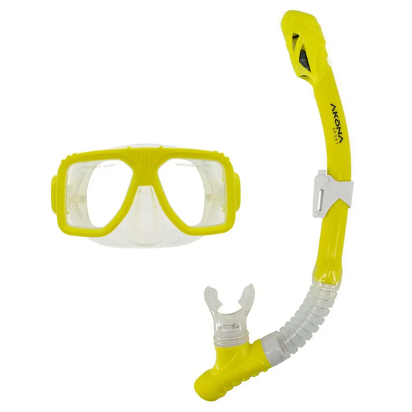 Akona Adult Mask & Snorkel Set - Yellow