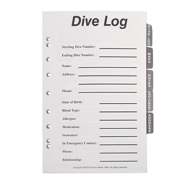 Trident 3-ring Complete Log Book Refill Set