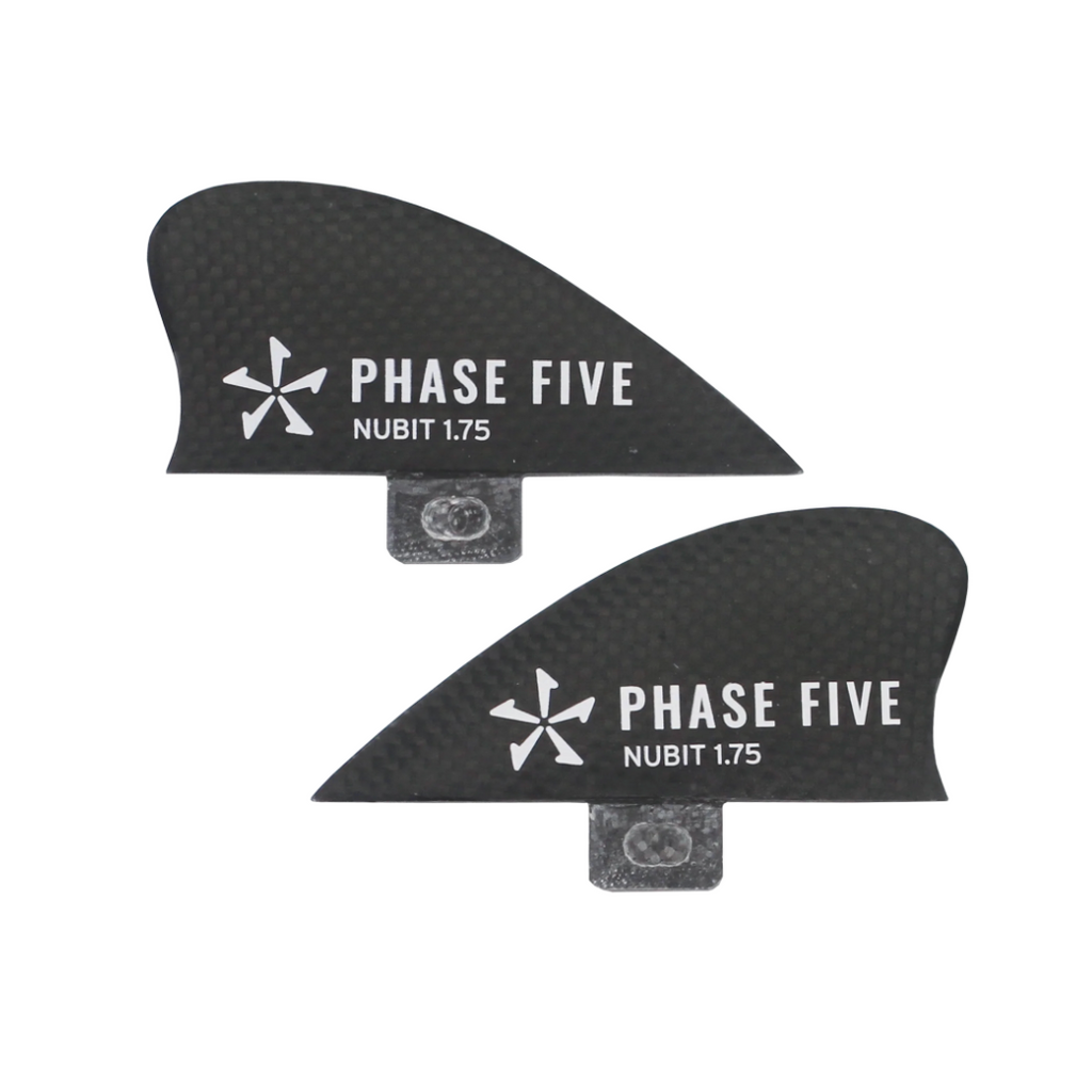 Phase 5 Replacement Fin - Carbon Nubit Twin Fin Set 1.75