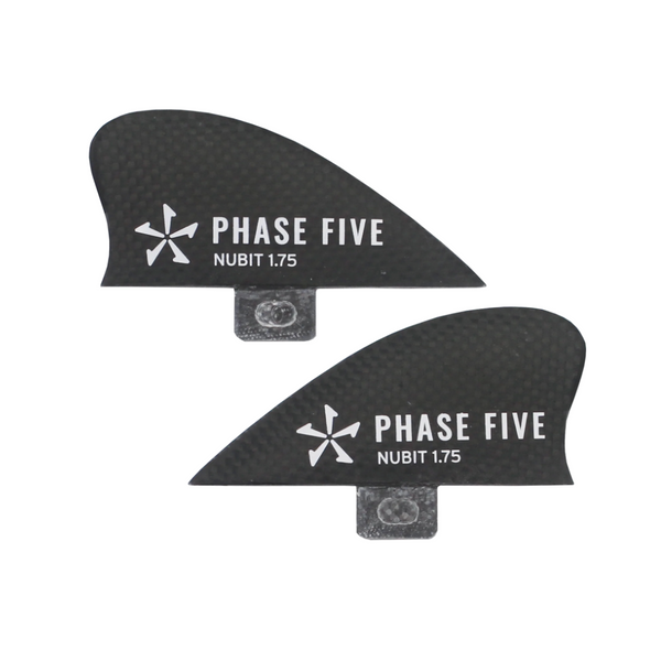 Phase 5 Replacement Fin - Carbon Nubit Twin Fin Set 1.75