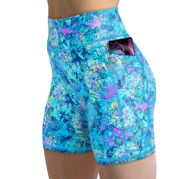Spacefish Army Shorts - Turtle Tie Dye