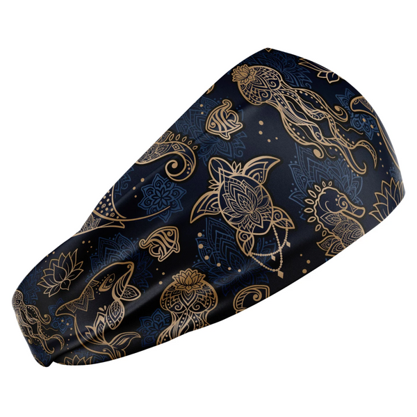 Spacefish Army Scuba Headband - Ocean Mandala