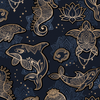 Spacefish Army Dive Socks - Ocean Mandala