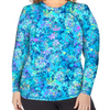 Spacefish Army Plus Size Pullover Rashguard - Turtle Tie Dye