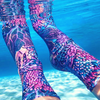 Spacefish Army Dive Socks - Coral Kaleidoscope