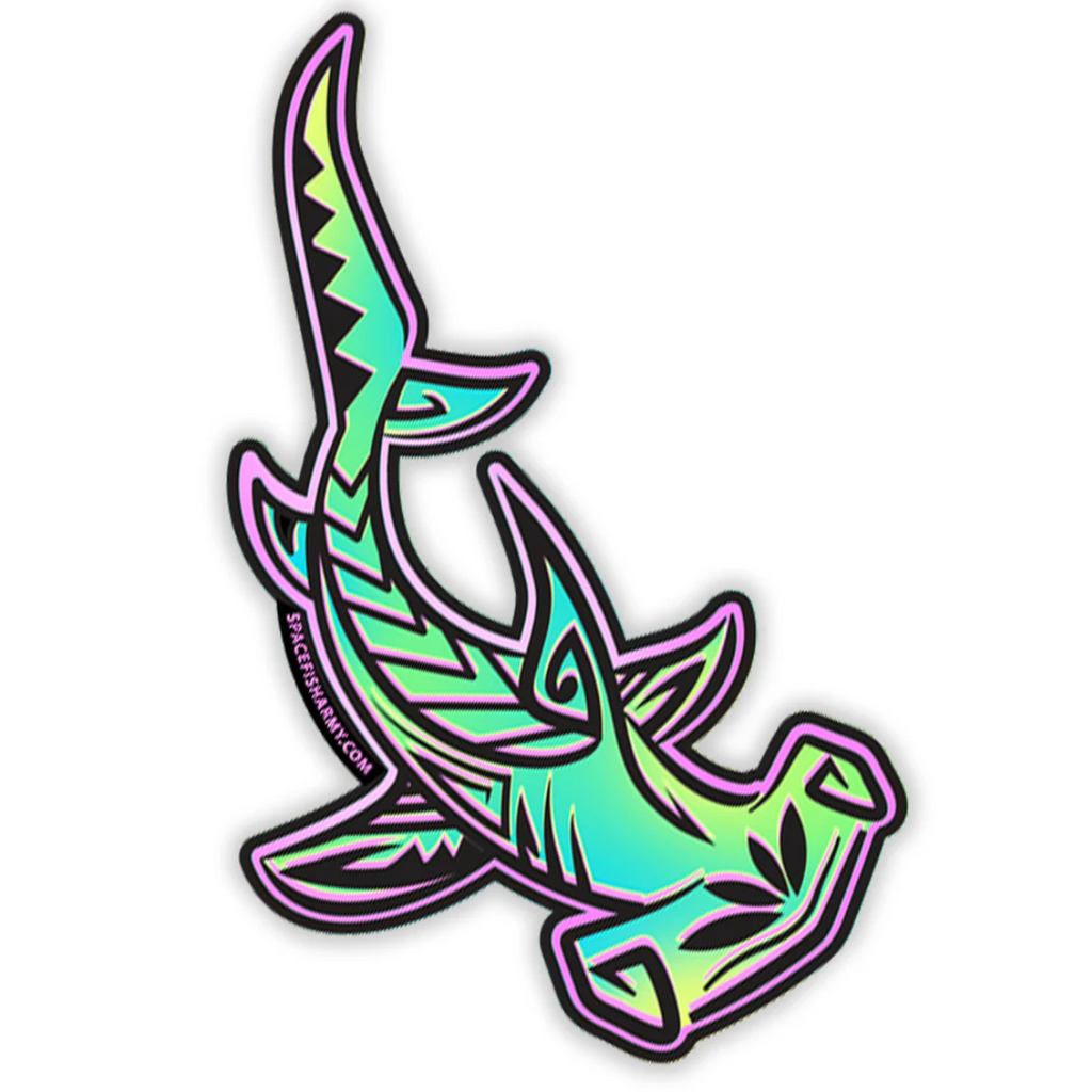 Spacefish Army Hammerhead Shark Sticker
