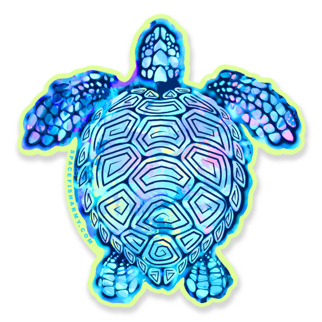 Spacefish Army Turtle Sticker