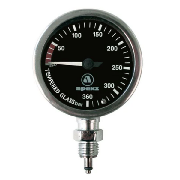 Apeks Tek Pressure Gauge Only - No Hose (BAR ONLY)