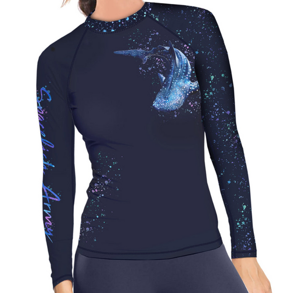 Spacefish Army Pullover Rashguard - Whale Shark Wonderland