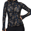 Spacefish Army Zip Up Rashguard - Ocean Mandala