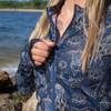 Spacefish Army Zip Up Rashguard - Ocean Mandala