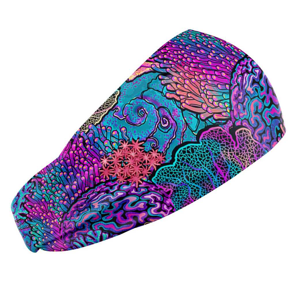 Spacefish Army Scuba Headband - Coral Kaleidoscope