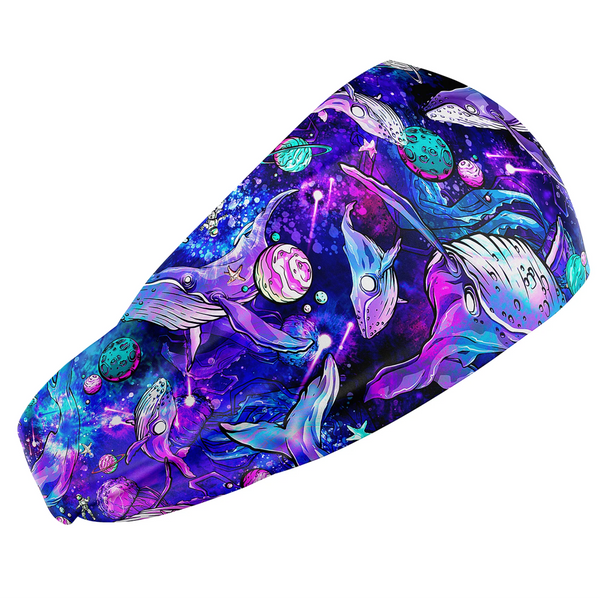 Spacefish Army Scuba Headband - Cosmic Whale