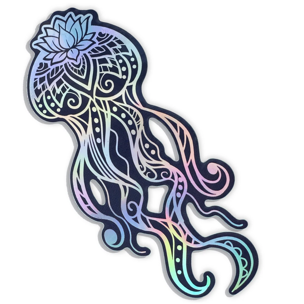 Spacefish Army Holographic Jellyfish Sticker