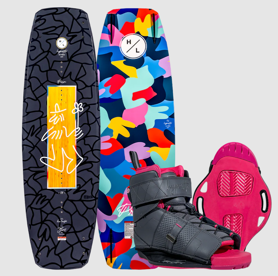 2026 Hyperlite Prizm Wakeboard w. Viva Boots