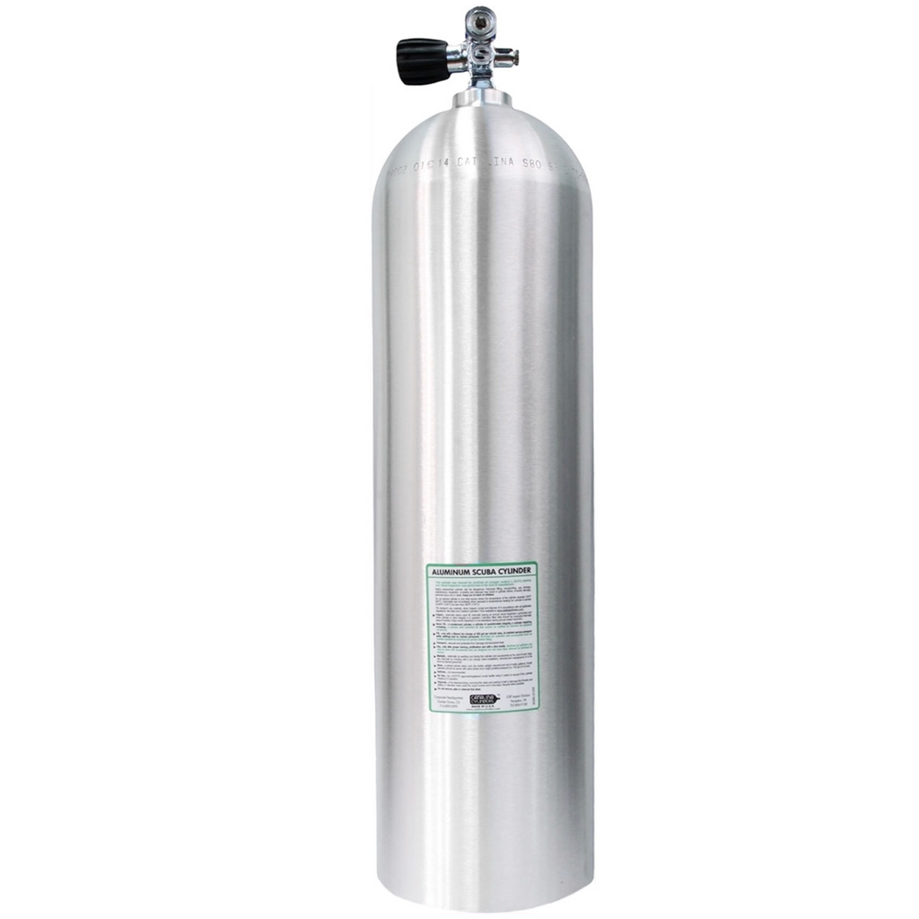 Representative photo: 80 CuFt Aluminum Cylinder  (with 20 air fills, $460 without)