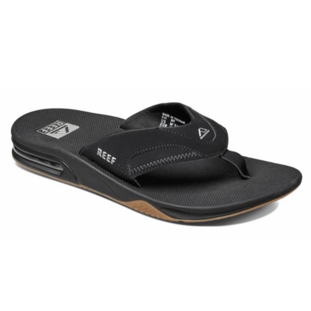 Reef Men's Fanning Sandal - Black/Silver