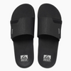 Reef Men's Fanning Slide Sandal - Black/Silver