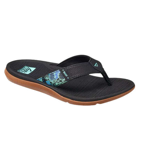 Reef Women's Santa Ana Sandal - Black Multi